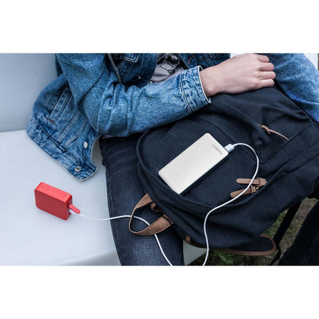 Enzo Varta Powerbank 10.000 mA silber + LED-Anzeige USB und USB-C – 3509010
