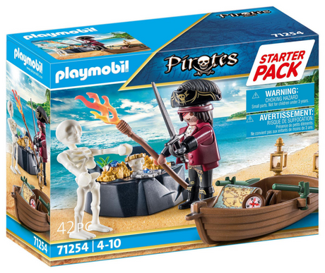 Playmobilstarterpack Pirat mit Ruderboot 71254