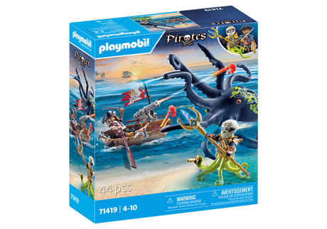 Playmobil -Piraten kämpfen gegen den riesigen Ooctopus 71419
