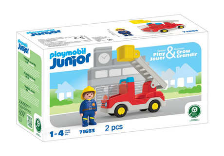 Playmobil Junior-Feuerwehrauto mit Leiter – 71683