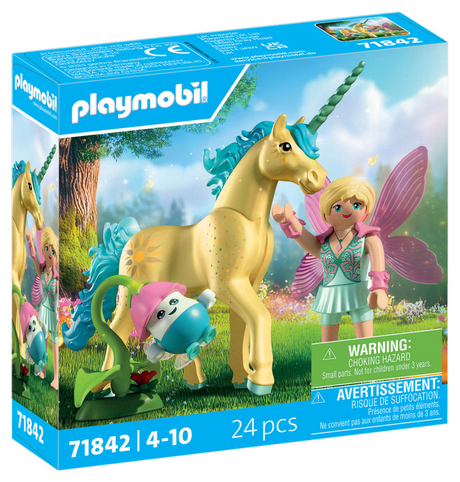 Playmobil 71842 Sammel-Einhorn Sonnenscheinblüte mit Fee | 2 Stk