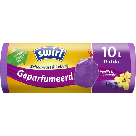 Swirl Pedal-Müllbeutel mit Kordelzug, parfümiert, 10 l, 14 Stück