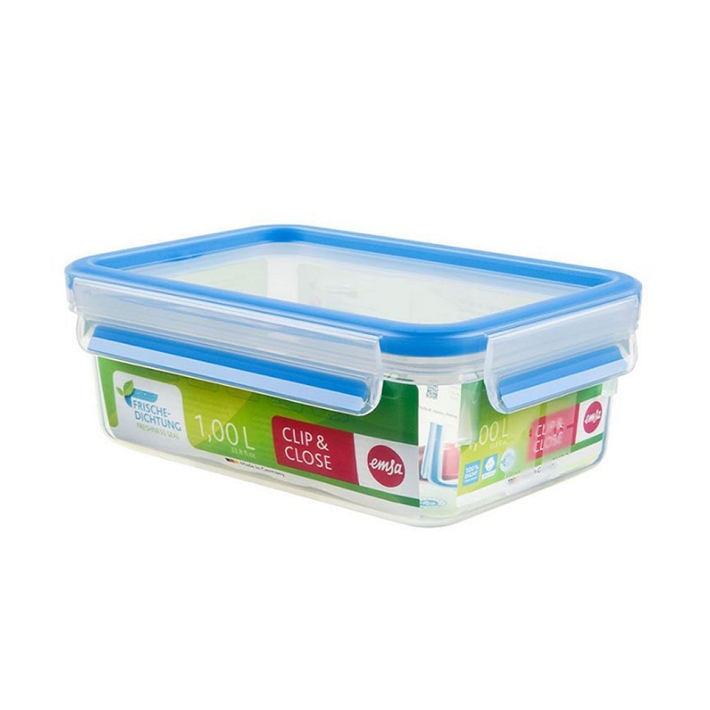 EMSA 508540 Clip Close Versholding Box 1L Blau