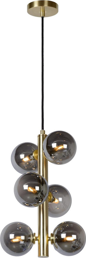 Lucide Tycho - Hängelampe - ø 25,5 cm - 6xg9 - mattgoldenes Messing