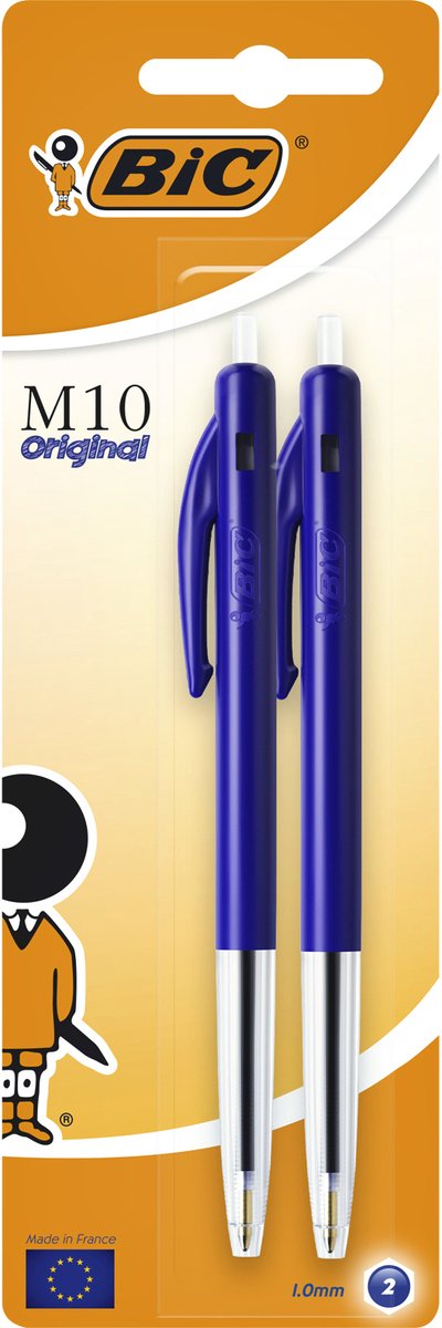Paper Mate Kugelschreiber Bic M10 Clic Blue Medium Blister