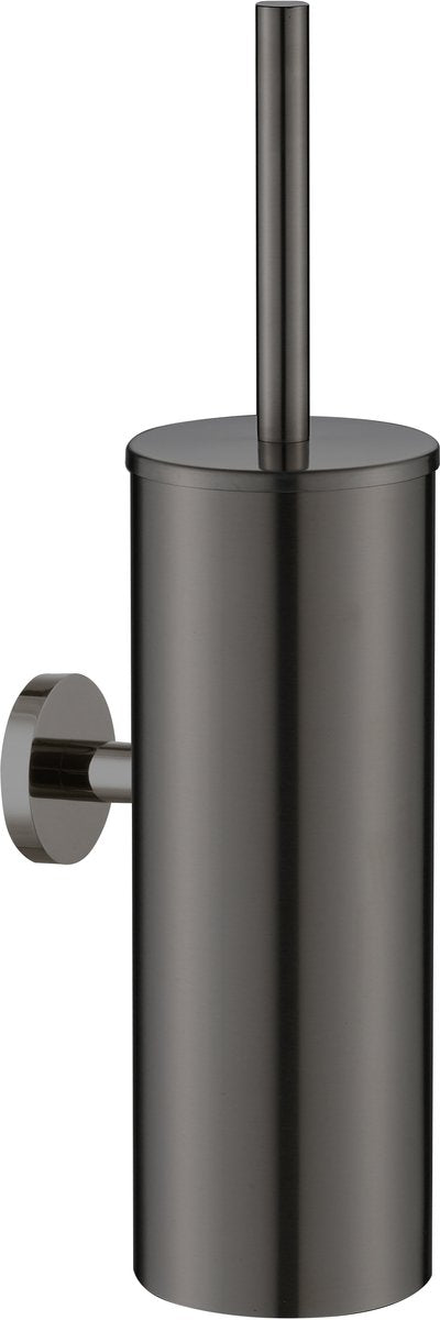 Plieger vigo toiletset accessoires – wc borstel – wc rolhouder – handdoekhaakje - 10 jaar garantie – geborsteld gunmetal