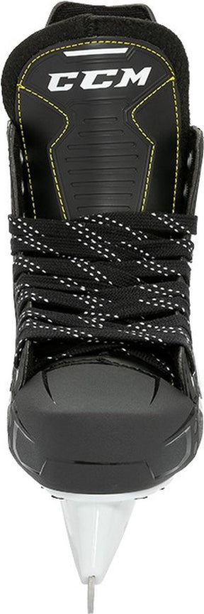 Ccm – Supertacks 9366 – Eishockey-Schlittschuhe – Kinder-Schlittschuhe – Schwarz – verstärkte Unterstützung, Edelstahl-Speedblade – normale Passform – Größe EU 35