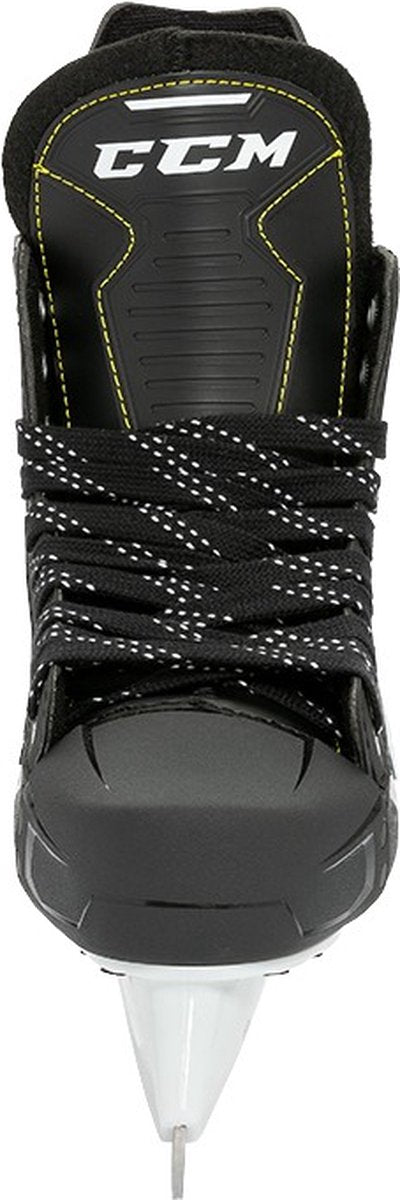 Ccm – Supertacks 9366 – Eishockey-Schlittschuhe – Kinder-Schlittschuhe – Schwarz – verstärkte Unterstützung, Edelstahl-Speedblade – normale Passform – Größe EU 35