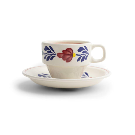 Boerenbont Tasse und Untertasse 0,2 l, Schachtel mit 6 Stück