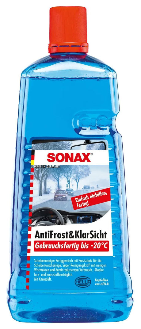 Sonax Fensterflüssigkeit, Frostschutz, Frostschutz, klar, rostfrei und klare Sicht, 2 ltr. erledigt