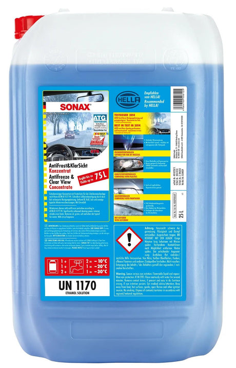 Sonax Fensterflüssigkeit Frostschutz Antifrost klar Anti-Rost + klar 25 l