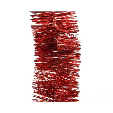 Decoris Lametta Girlande 270cm Weihnachtsrot