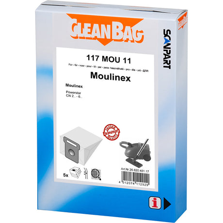 Scanpart Cleanbag 117mou11 Staubbeutel Moulinex Powerstar