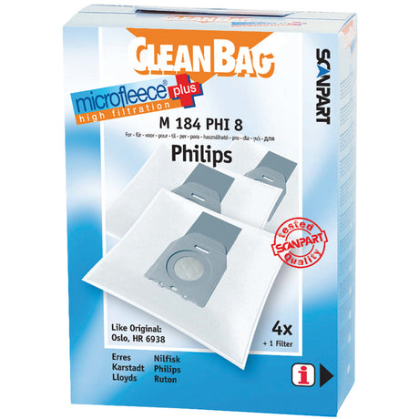 Scanpart m184phi8 Microfleese Staubbeutel Philips Oslo und Micro