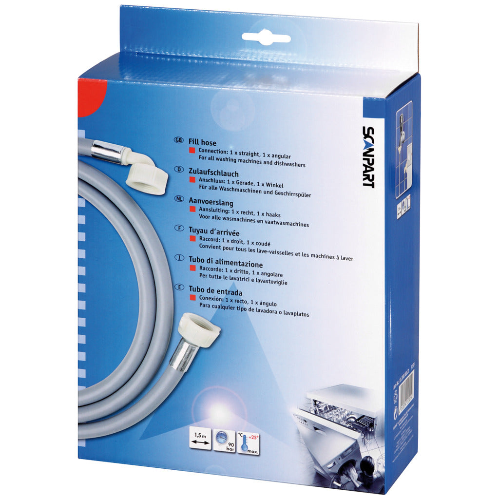 Scanpart 1120090121 f139 Versorgungsschlauch 1,5m 1xgewinkelt