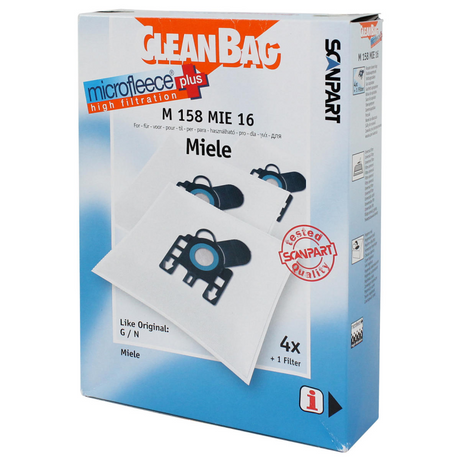 Scanpart m158mie16 microfleese staubbeutel miele g n micro en