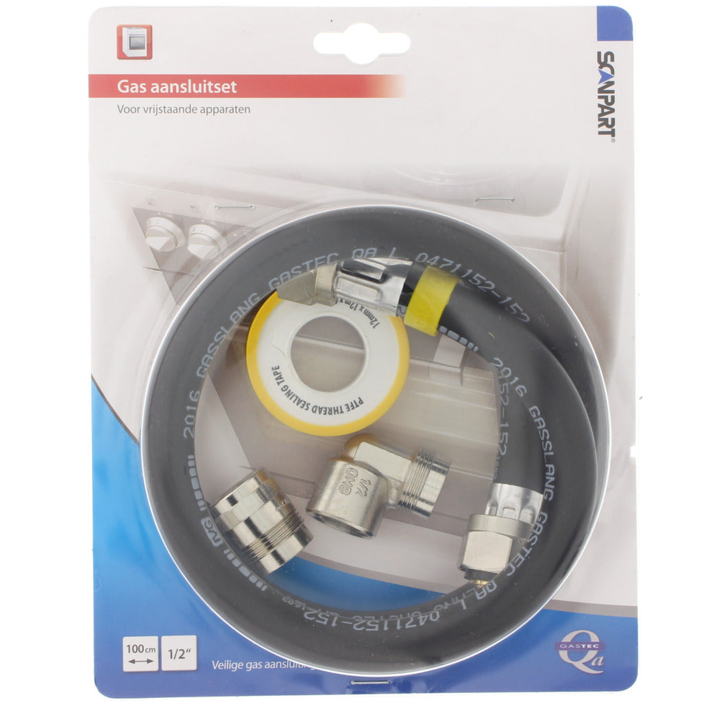 Scanpart 1104010003 Gasanschlussset 1 2 100cm