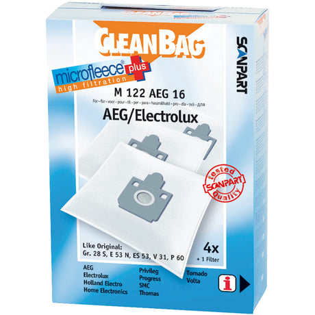 Scanpart m122aeg16 microfleese staubbeutel aeg größe 28 micro en