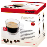 Scanpart Espressotasse und Untertasse 7cl 2 Stück