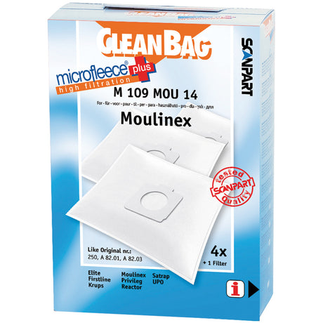 Scanpart Microfleece+ Staubbeutel Moulinex Compact