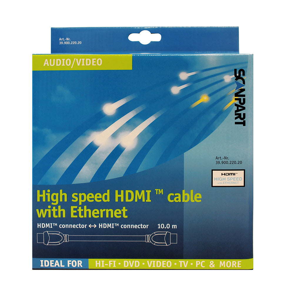 Scanpart HDMI-Kabel High Speed ​​und Ethernet 10 m