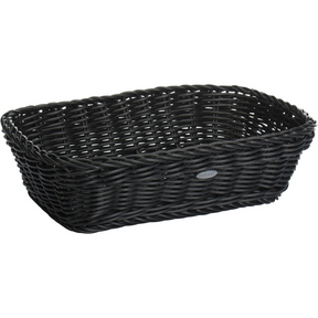 Westmark saleen broodmand rechthoek 31x21x9cm - zwart