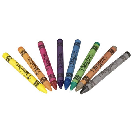 Goki Textilkreide (Wachs). 9 cm. 8 Farben. 3+