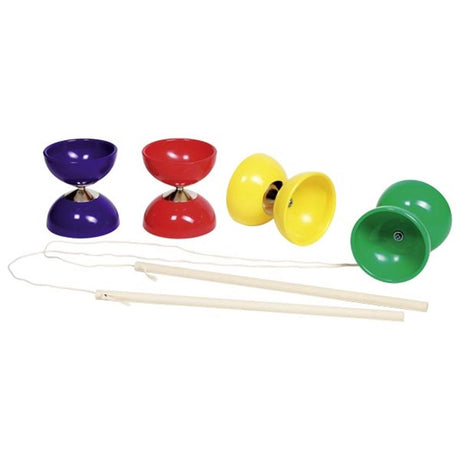 Goki Diabolo mit 2 Holzstäben und Schnur