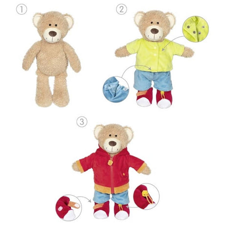 Goki Anziehpuzzle Teddybär Holzspielzeugpuzzle.