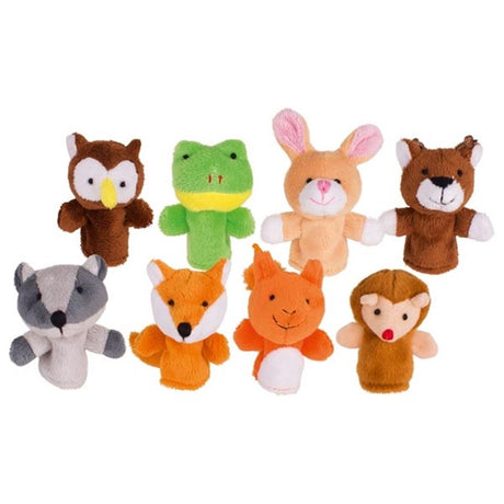 Goki Fingerpuppen Waldtiere, 8-tlg.
