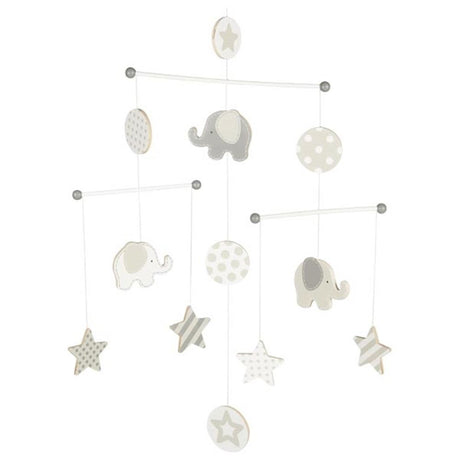 Goki Holzbaby Mobile Elefant und Sterne