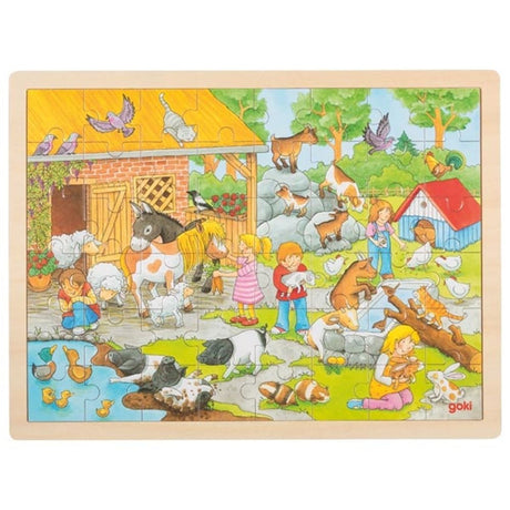 GOKI HOOLEN JIGSAW RUZZLE Kinderfarm, 48st.