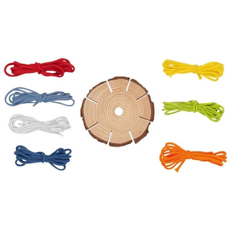 Goki Holzgeflecht -Scheiben -Armbänder machen Bastellsatz
