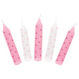 Set Geburtstagskerzen, rosa Punkte. 1,