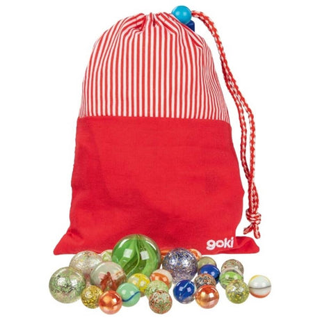 Goki-Marmor mit 50 Murmeln