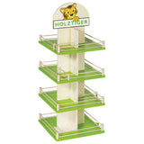 Drehbares Holztiger-Display. (leer)