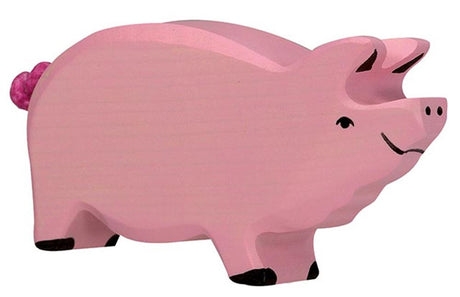 Holztigerschwein. 14 cm.