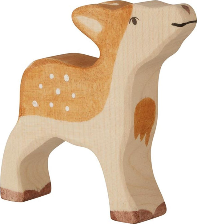 Holztiger Waldtiere - Rehkitz - 9x2x9cm - Holzfigur - handgefertigt