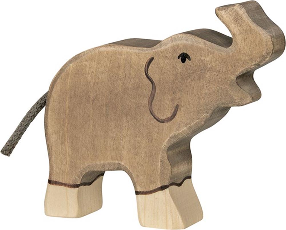 Holztigtiger Holz Elefant kleiner Koffer