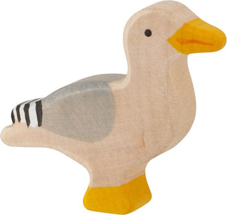 Holztiger Meerestiere - Möwe - 6x2x6cm - Holzfigur - handgefertigt