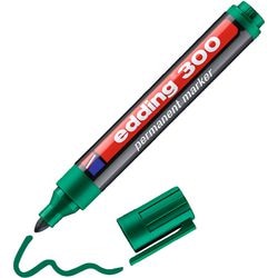 Edding 300 Marker, Strichstärke 1,5-3 mm, grün, 1 Stück