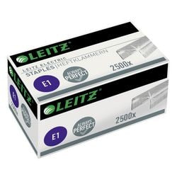 Leitz Heftklammern Silber 1 mm Stahl 2.500 Stück 10 Blatt