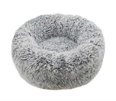 Rosewood Hundebett, silberfarben, flauschig, grau
