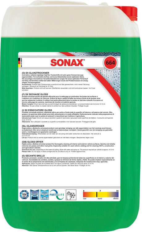 Sonax Reinigungszusatz Glanztrockner SX Glanz Trockner 25l