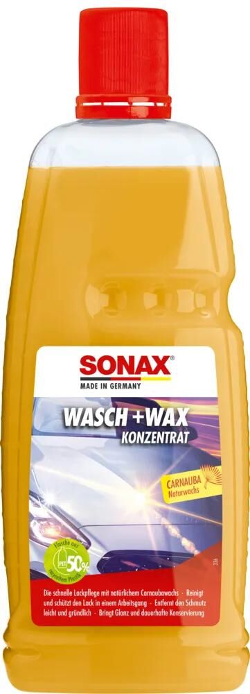 SONAX Autoshampoo Waschwachs Waschwachs 1 l Pet-Flasche