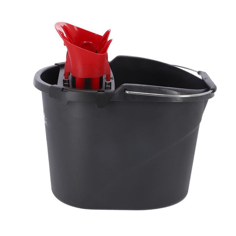 Vileda Ultramax Eimer mit Presse schwarz rot