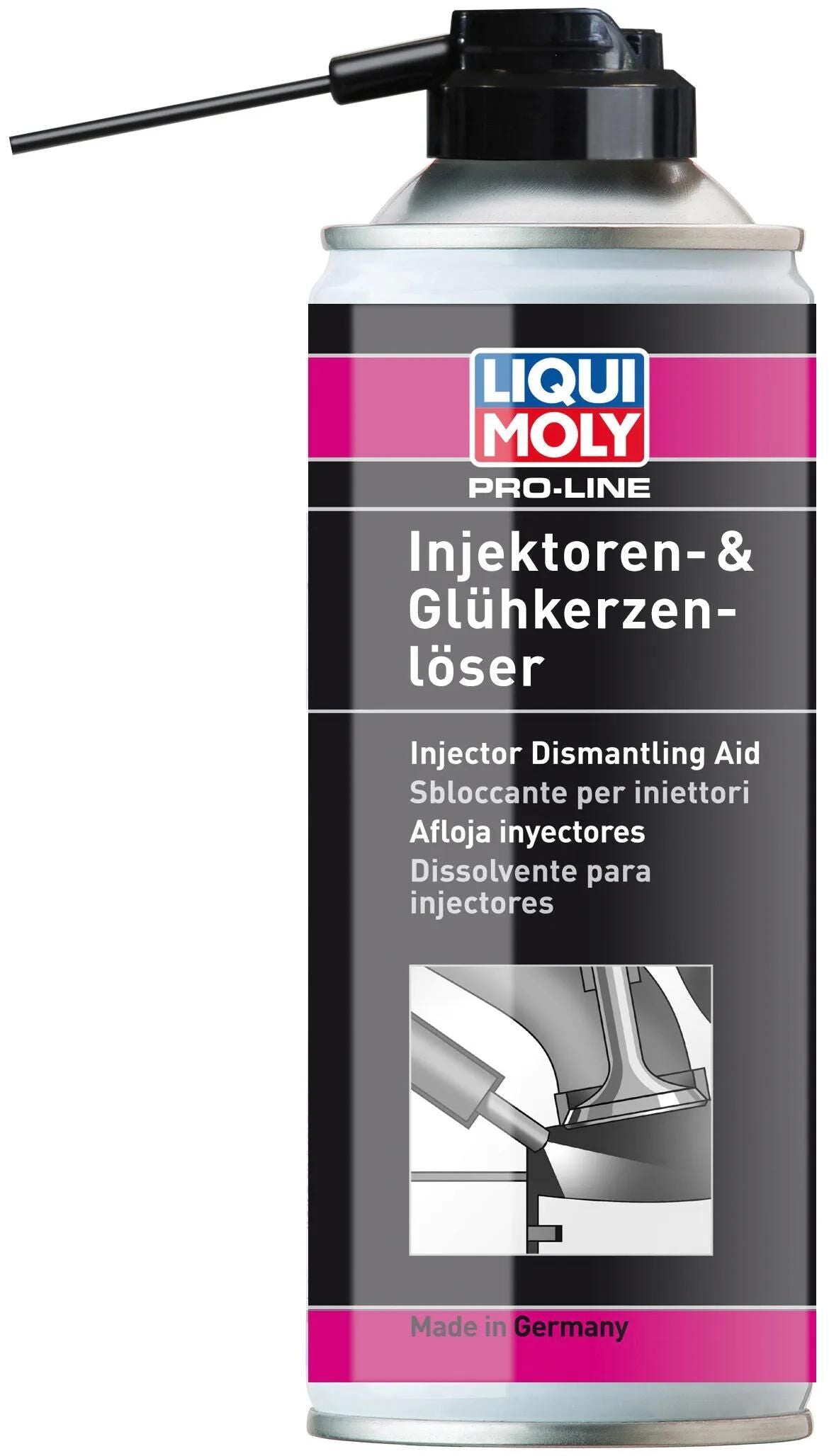 Liqui Moly Spezialreiniger für Einspritzdüsen und Glühkerzen-Entferner. Injektorlösungsmittel 400 ml Pro-Line
