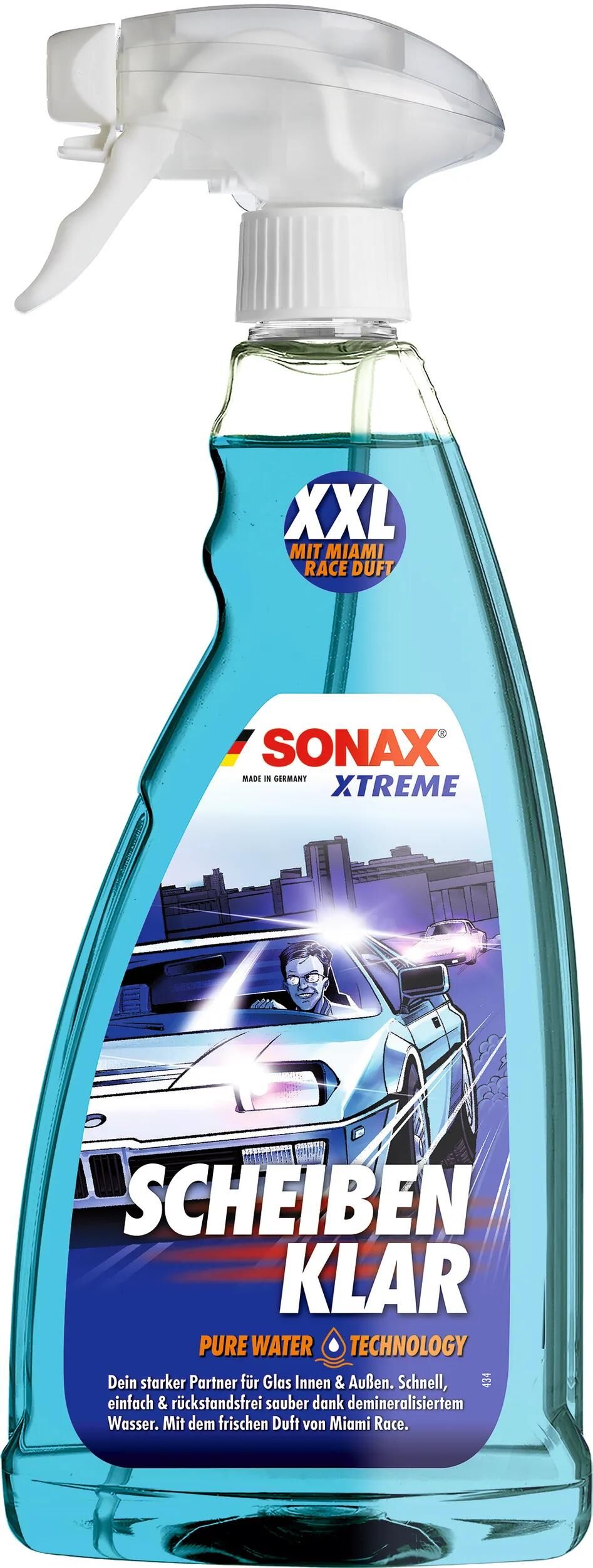 Sonax Fensterreiniger Xtreme Clear Miami Race Sonderedition. Klar wie Glas Miami Race Wasserflasche 1 l