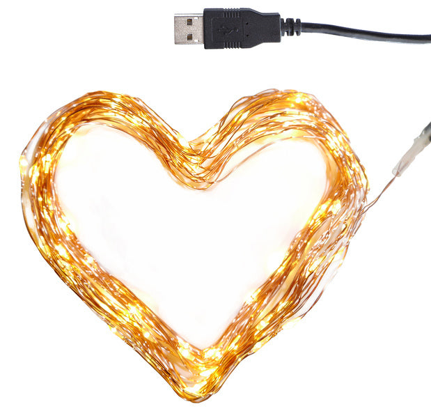 Westcott AC-CL10001 Clauss LED-Lichterkette, 100 LEDs, 10 m, warmweiß