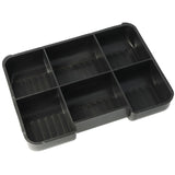 Westcott ac-e51000-zw Geldkassette 152x120x79mm schwarz, Kunststoffeinsatz mit 6 Fächern
